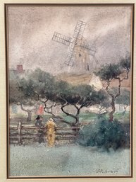 Sydney Raleigh Burleigh (1853-1931) Watercolor On Paper, English Countryside