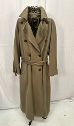 Women's Paul Stuart Wool Trench Coat