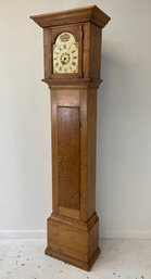 Antique Tiger Maple Tall Case Clock