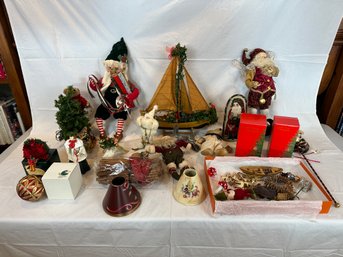 Assorted Lot Of Christmas Decor And More