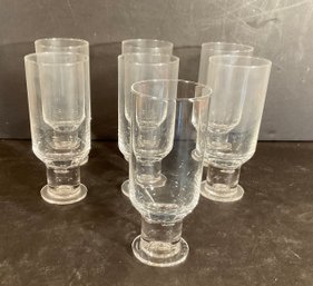 7 Mid Century Modern Drinks Glasses With Bubble