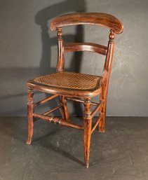 Antique American Empire Grain Painted Childs Chair