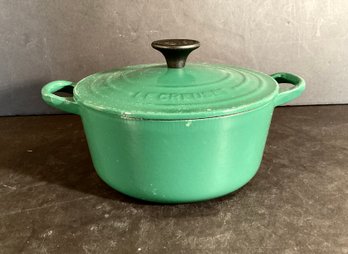 Le Creuset #18 Cast Iron Cast Stock Pot  In Forest Green