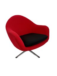 Karl Eric Klote Designed For Overman Swivel Lounge Chair