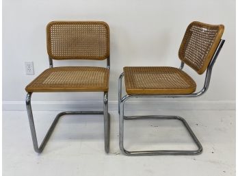 Pair Of Authentic Marcel Breuer For Stendig Cesca Chairs
