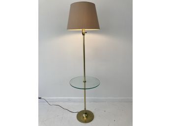 Mid Century Laurel Tulip Shape Brass Floor Lamp