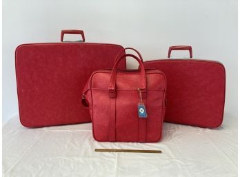 3 Piece Hot Pink Samsonite Fashionaire Luggage Set