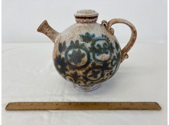 Signed Art Pottery Tea Or Coffee Pot