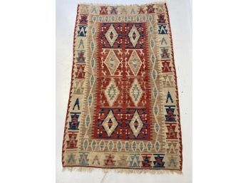 8 X 4.8 Vintage Turkish Kilim Carpet