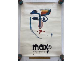 1978 Peter Max Poinciana Art Gallery Exhibition Poster