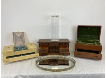 Lot Of Vintage Jewelry Boxes