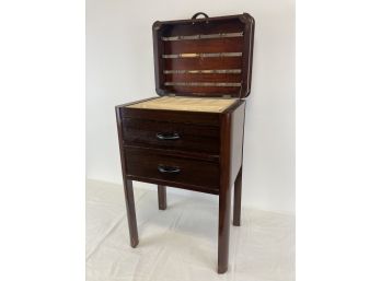 Vintage Art Deco Mahogany Perfect Sewing Cabinet