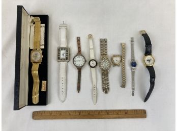 Lot Of 8 Mens And Womens Wrist Watches