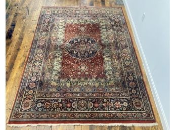 5'6' X 7'9' Persian Design Wool On Cotton Carpet