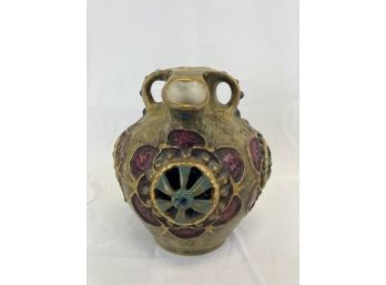 Austrian Art Nouveau Amphora Pottery Pitcher