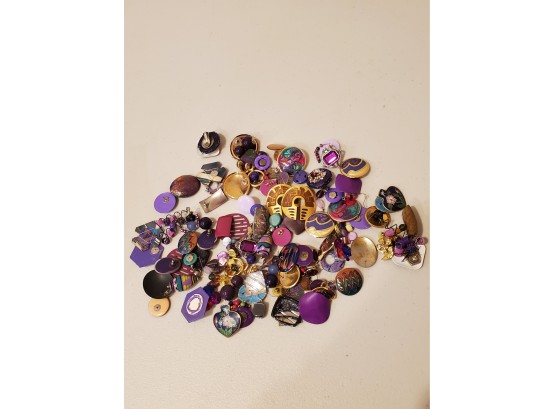 Bag Of Purple Earrings