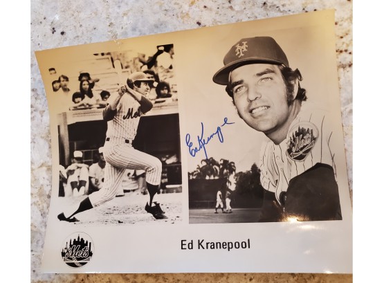 Autographed Photo - Mets - Ed Kranepool