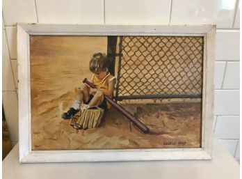 Artist Lucelle Raad Young Boy - Original Oil Painting