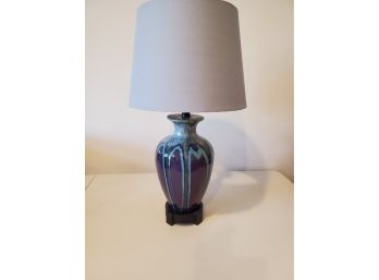 Blue Glazed Lamp