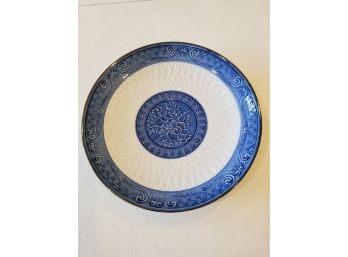 Korean Blue And White Plate