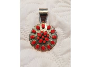1970s DTR Jay King Red Coral Pendant