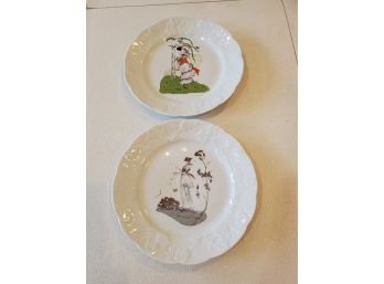Set Of 2 - French Lierre Lauvage CNP Plates