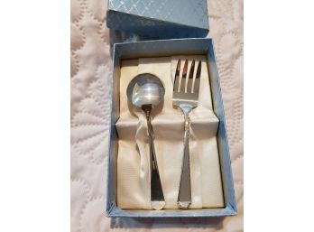 Sterling Baby Fork And Spoon