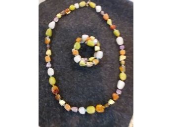 DRT Designer Stone Bracelet And Necklace