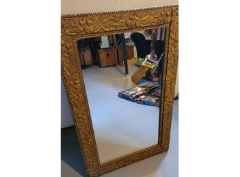 27 X 43 Antique Wooden Carved Mirror