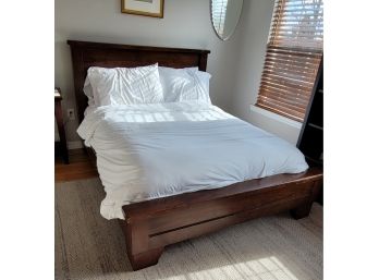 Pottery Barn Full Sized Platform Bed Includes Mattress/not Bedding