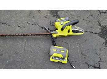 Ryobi Hedge Trimmer With Charger