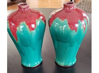 Pair Of 12' Vases