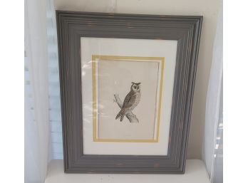 Owl Print Framed Size - 15.5' X 18.5'