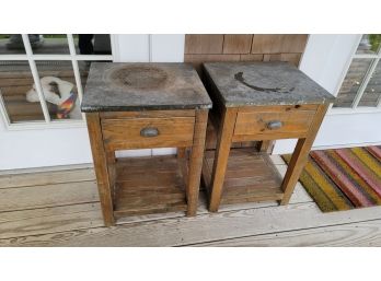 2 Side Tables Used On The Porch