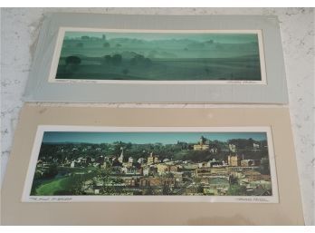 Two Matted Works By  Thomas Friedl - 1992 - 19x8
