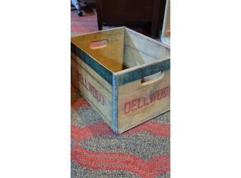 Antique Wooden Dellwood Crate