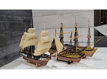 3 Large Model Ships - K