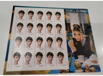 Legends Of Hollywood Audrey Hepburn Stamp Sheet