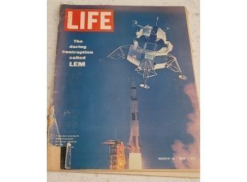 Life March 14, 1969 - Lem, Apollo 9, Lunar Schooner