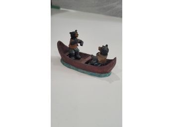 2 Bears In A Canoe - 5' - Missing Paddle