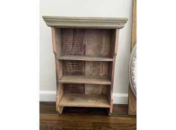 Heavy Rustic Hanging Shelf With Hooks