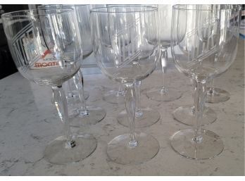 Set Of 10 Wine Glasses- Great Size/shape - Monogrammed