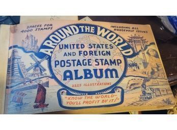 1950 Around The World - United States & Foreign Postage Stamp Album