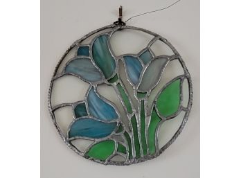 Round Stained Glass Wall Hanging
