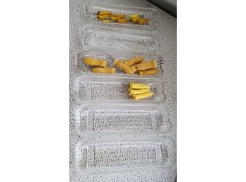 Glass Corn Dishes And Holders