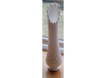 White Hobnail Vase