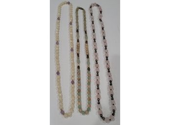 Stone, Jade, Quartz & Silver Necklaces
