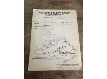1935 Signed Copy Of Death Valley Days