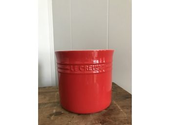 Red Le Creuset Canister
