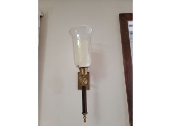 Brass 20' Sconce With Extra Glass